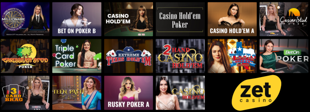 zet casino poker